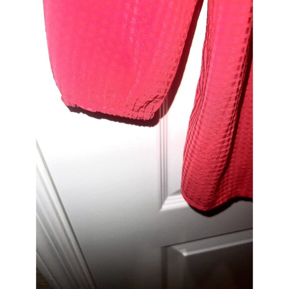 Ann Taylor Pullover Top womens Sz Small V Neck Smocking at Shoulders Long Sleeve - Picture 5 of 9